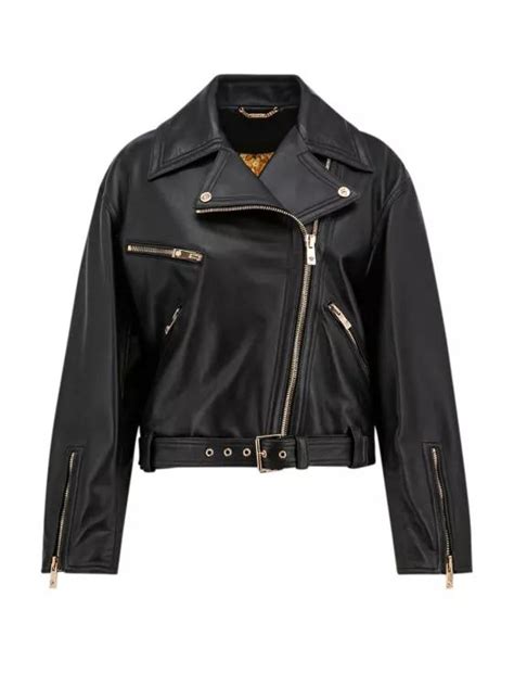 versace leren jas|Versace Leather Jackets for Women .